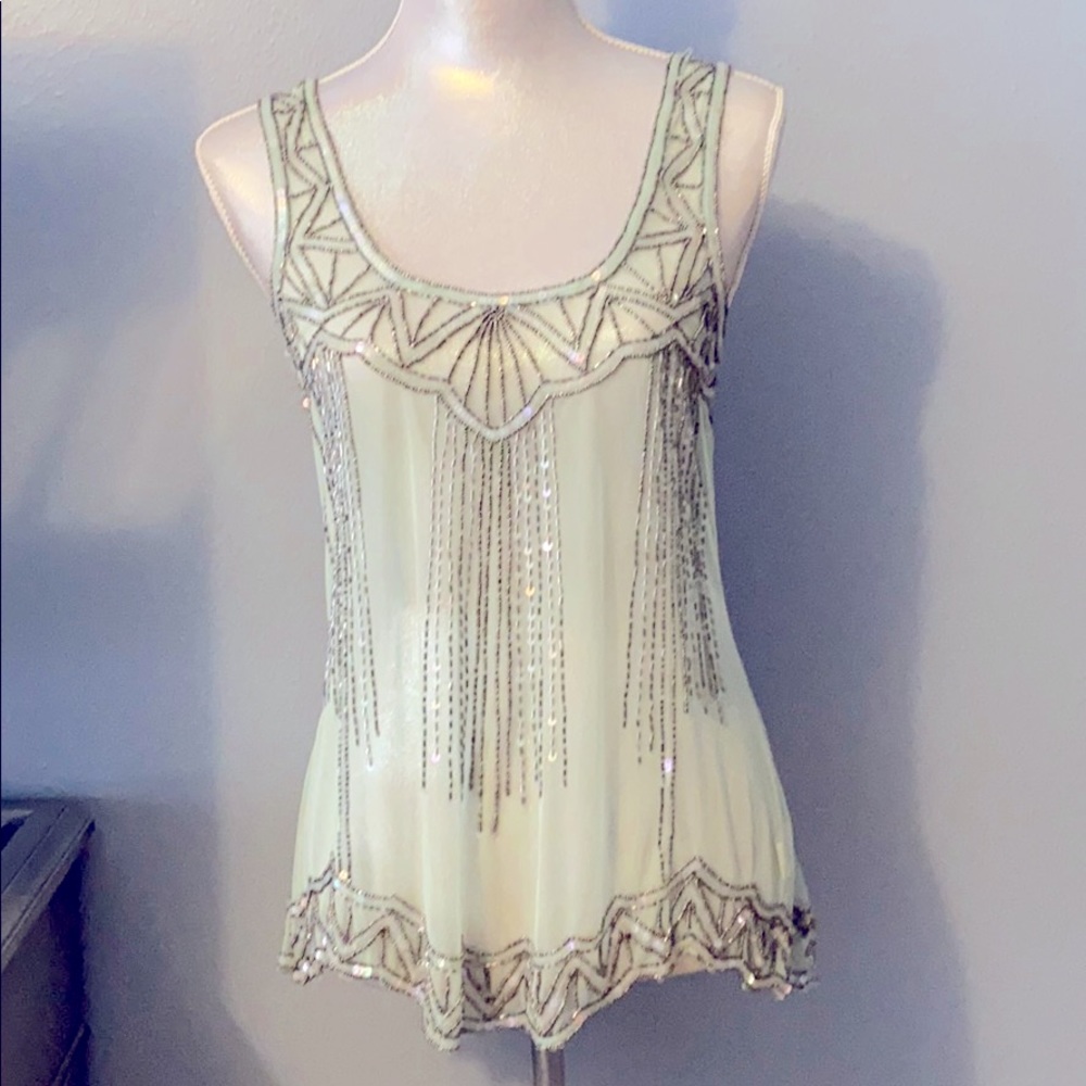 Beaded Tank Style Top